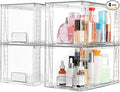 Vtopmart 4 Pack Large Stackable Storage Drawers, Easily Assemble Acrylic by Vtopmart