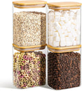 ComSaf 1.2 Qt Rectangle Glass Storage Containers by ComSaf