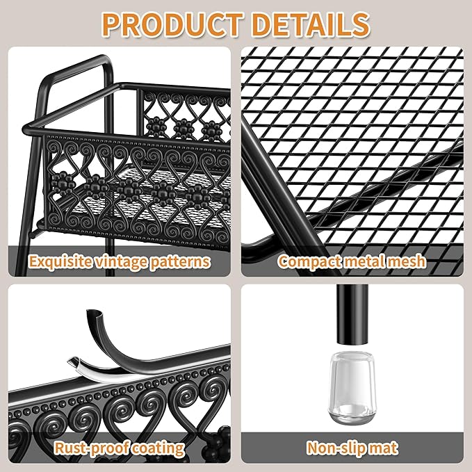 Vintage 3 Tier Spice Rack Organizer - Image 3