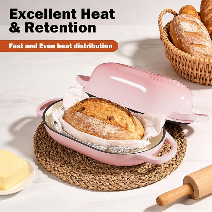 Enameled Cast Iron Sourdough Bread Oven, Dutch Oven - Image 6