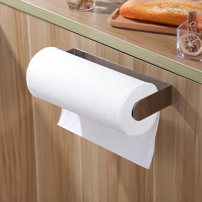 ZUNTO Adhesive Paper Towel Holder, Under Cabinet Paper Towel Rack - Image 5