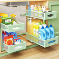 Under Sink Organizer, 2 Tier Pull out Cabinet Organizer Baskets by Kitstorack