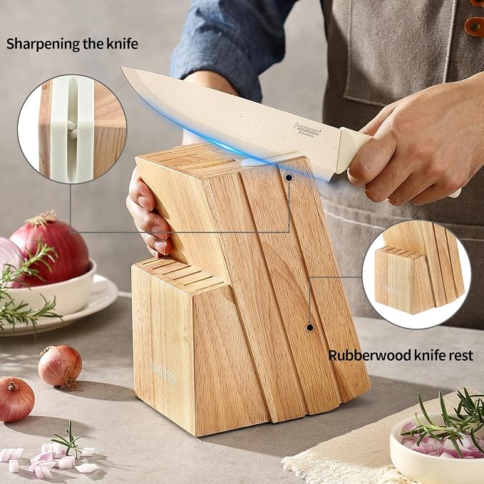 Stainless Steel Knife Set, Knife Block Sets - Image 2