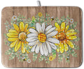 Rustic Daisy Floral Dish Drying Mat by Kwlegh