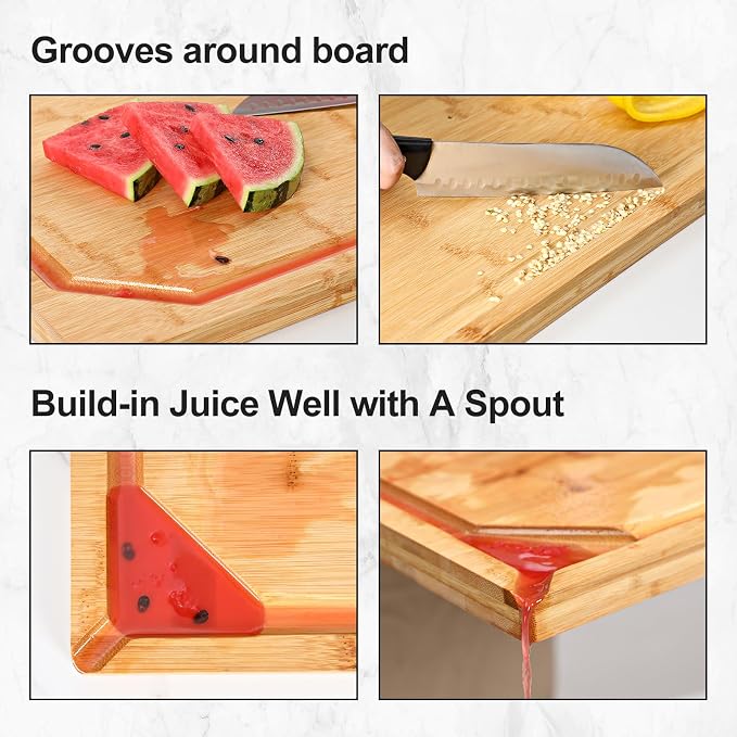 30 x 20 Extra Large Bamboo Cutting Board - Image 4