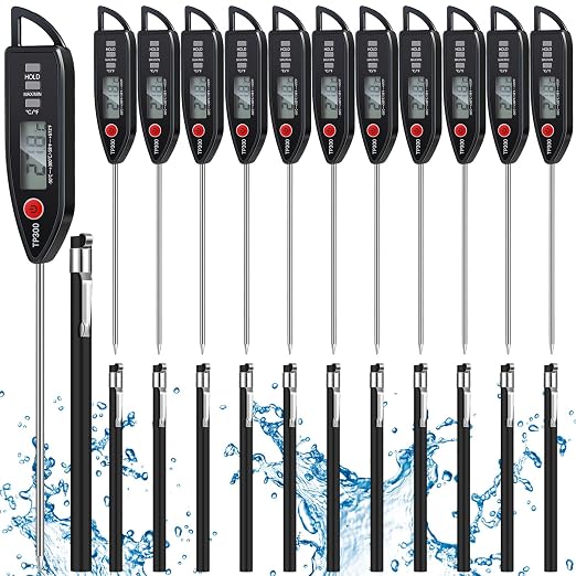 Copkim 12 Set Waterproof Food Thermometer by Copkim