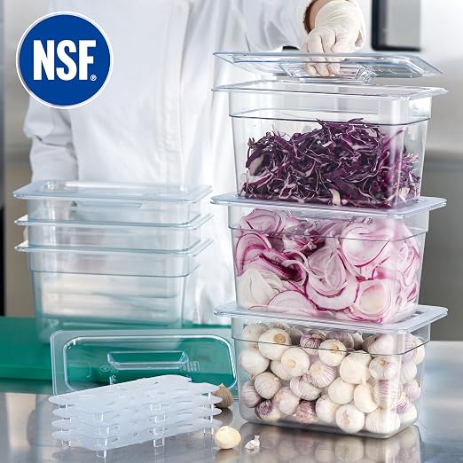 CURTA 6-Pack 1/4 Size 6" Deep NSF Polycarbonate Food Pans - Image 4