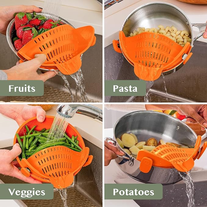 Kitchen Gizmo Snap N Strain Clip On Strainer - Image 7