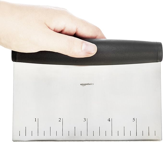 Amazon Basics Multi-Purpose Bench Scraper, Stainless Steel Dough Cutter - Image 5