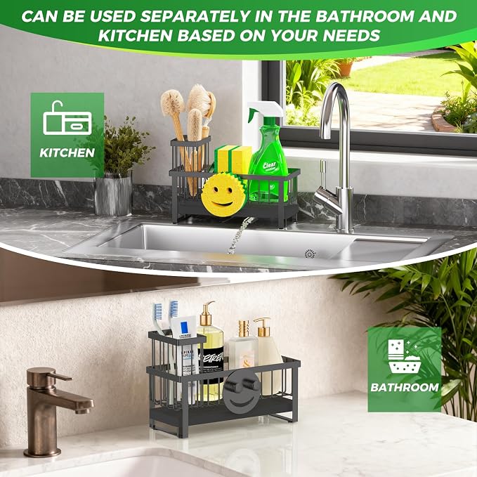 Sponge Holder for Kitchen Sink, Sink Caddy - Image 6