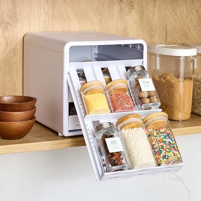 YouCopia SpiceStack, 18-Bottle Adjustable Spice Rack Organizer, Pull-Out - Image 9