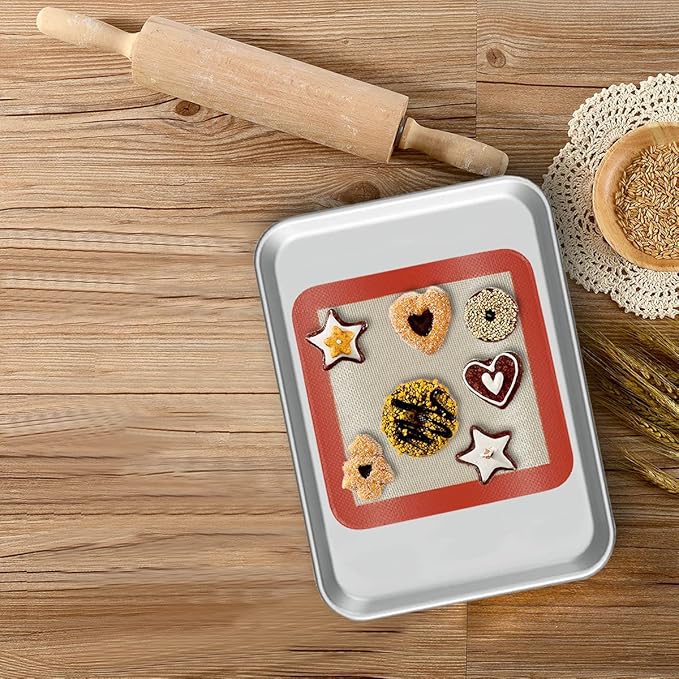 Square Silicone Baking Mats for 9 Inch Cake Pan, 8.5" Food Grade Non-stick - Image 5