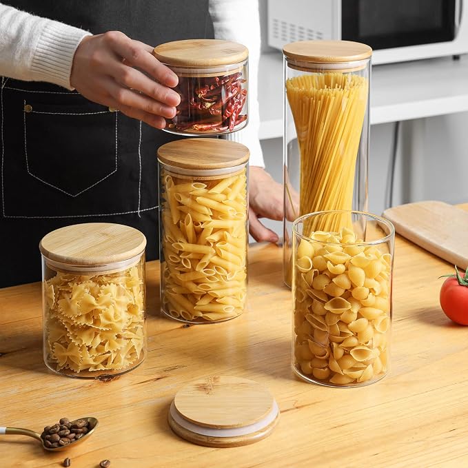 ComSaf Glass Spaghetti Pasta Storage Container - Image 9