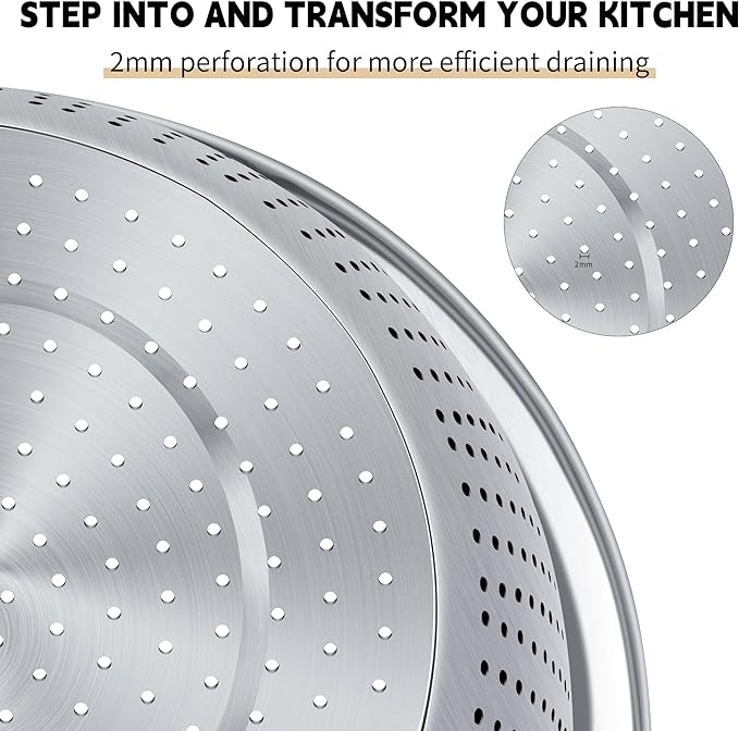 Colander 304 Stainless Steel 3-quart - Image 2