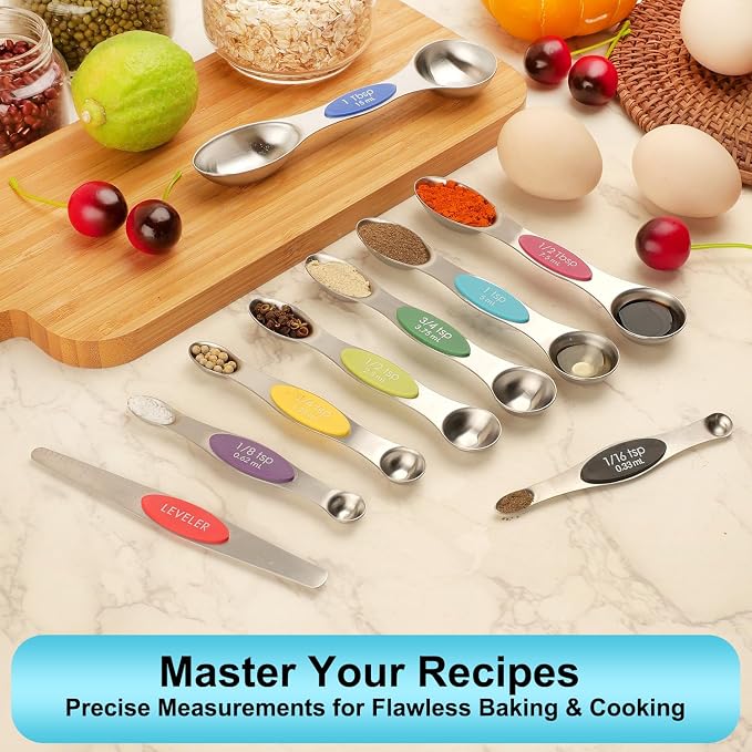Magnetic Measuring Spoons Set of 9 - Image 6