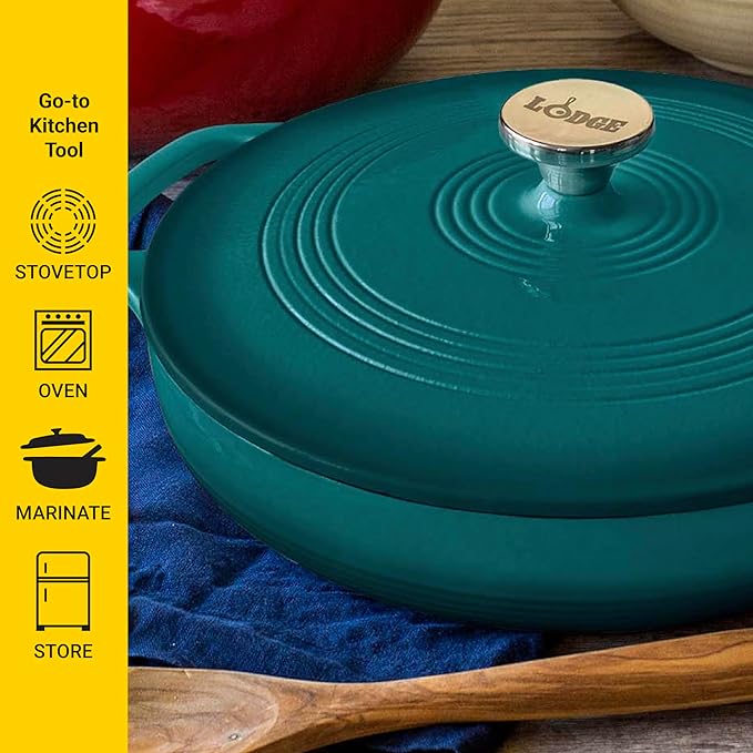 Lodge Essential Enamel Braiser - Image 3
