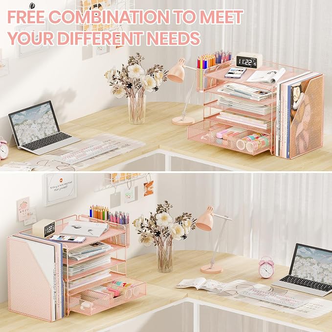 OPNICE Desk Organizer, 5-Tier Paper File Organizer - Image 6