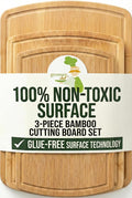 Greener Chef Luxury Bamboo Cutting Board Set of 3 by GreenerChef