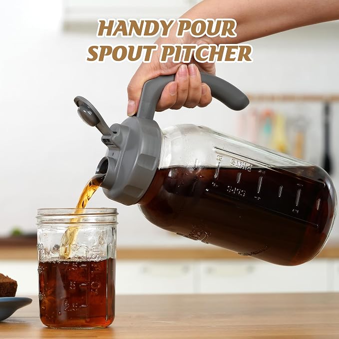 Soligt Glass Mason Jar Pitcher - Image 2