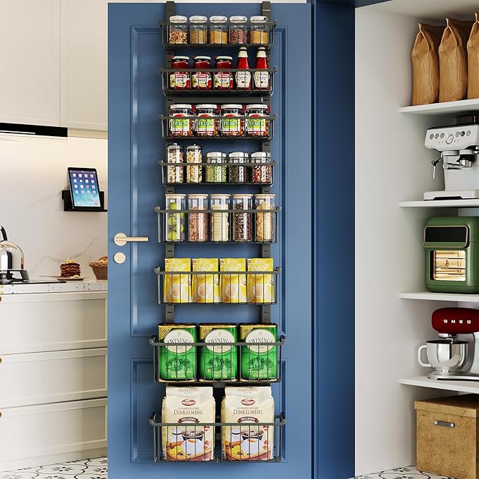 Over The Door Pantry Organizer, 8-Tier Over The Door Organizer by MSERCUOR