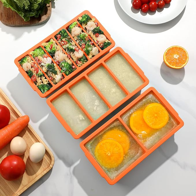 Doasuwish 3-Pack Silicone Freezer Trays - Image 8