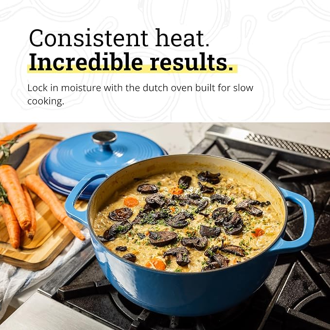 Lodge Essential Enamel Cast Iron Dutch Oven - Image 3