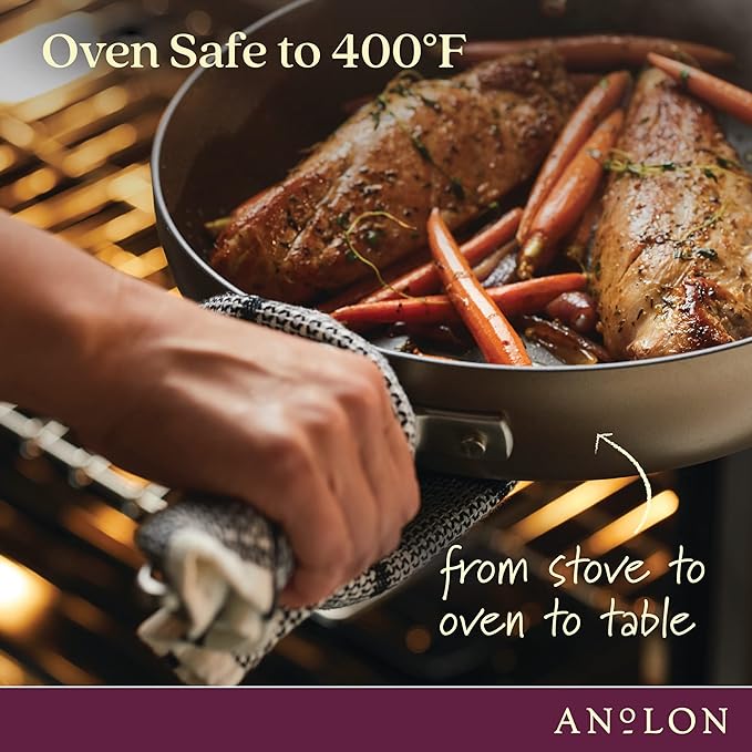 Anolon Advanced Home Hard-Anodized Nonstick Tapered Sauce Pan/Saucepot - Image 4