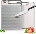 Stainless Steel Cutting Board, Dishwasher Safe, Scratch-Resistant by COZZIVITA