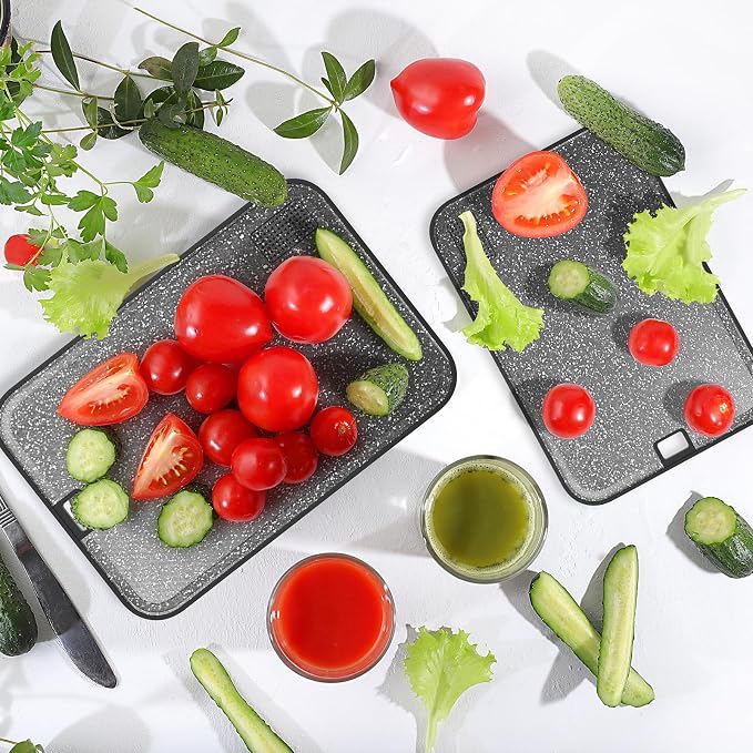 Plastic Cutting Board Dishwasher Safe, 2 Cutting Boards Large Cutting Board - Image 8