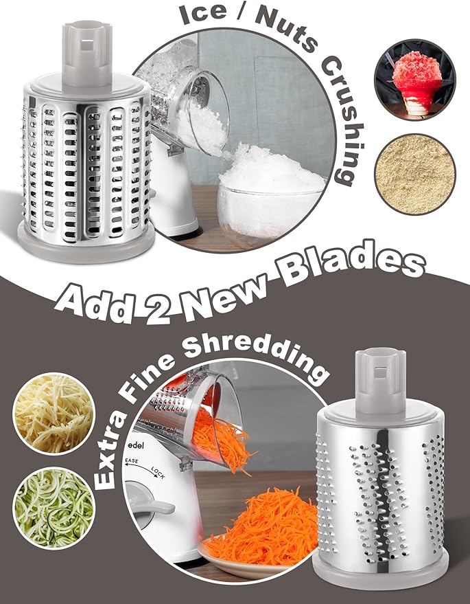 Geedel Rotary Cheese Grater Cheese Shredder - Image 3