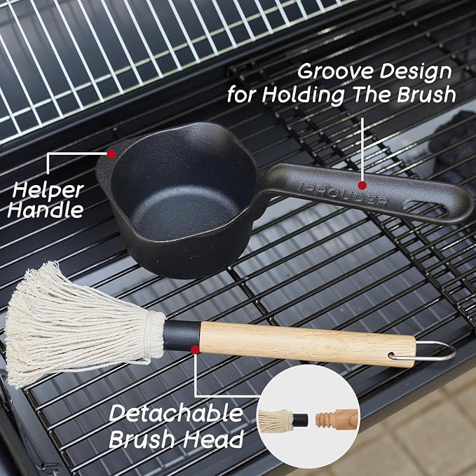 Cast Iron Sauce Pan and Basting Pot - Image 6