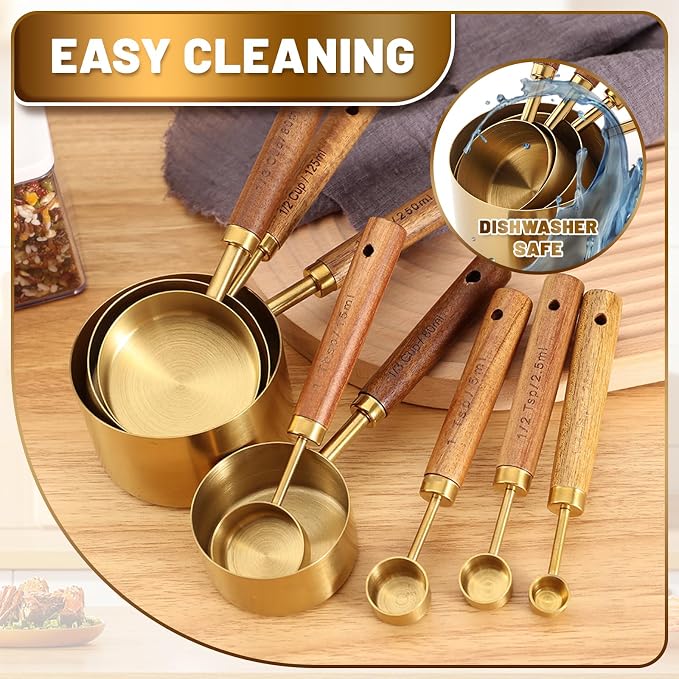 Premium Stainless Steel Measuring Cups and Spoons Set - Image 6