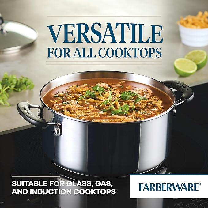 Farberware Brilliance Stainless Steel Dutch Oven/Casserole Pan - Image 4