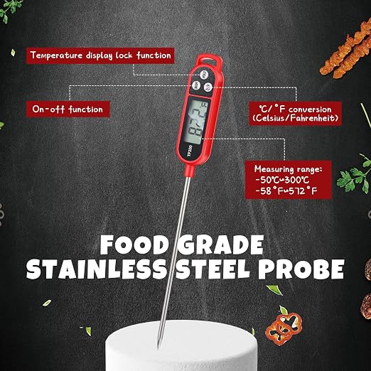Copkim 6 Pcs Meat Thermometer Food Thermometer - Image 3