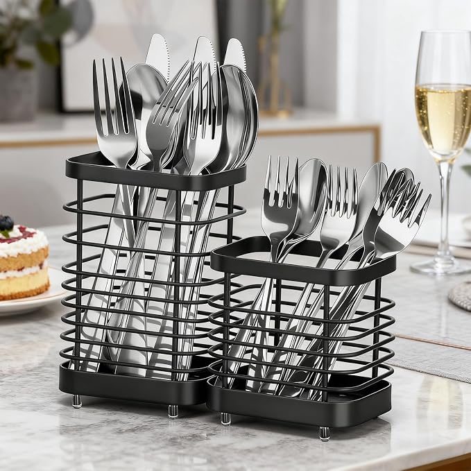 Utensil Holder, Stainless Steel Utensil Drying Rack - Image 8