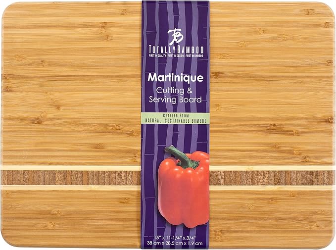 Totally Bamboo Martinique Bamboo Serving and Cutting Board - Image 6