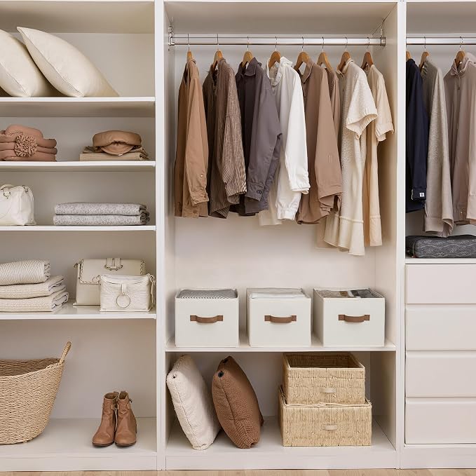 StorageWorks Closet Organizers and Storage Bins, Foldable Shelf Baskets - Image 2