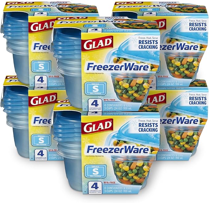 Glad GladWare FreezerWare Food Storage Containers by GladTrashFoodStorage