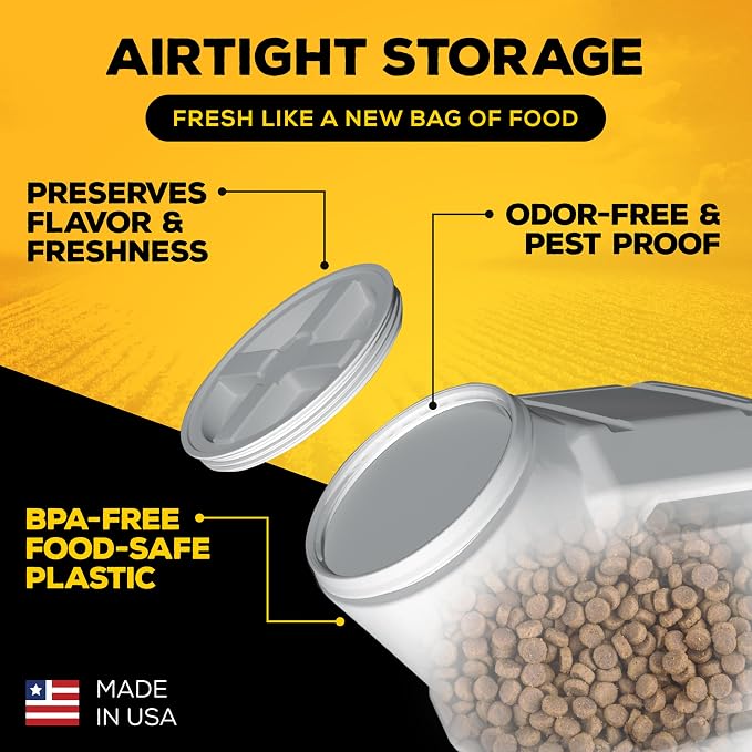 Gamma2 Vittles Vault Outback Airtight Pet Food Container, 40 Pounds - Image 5