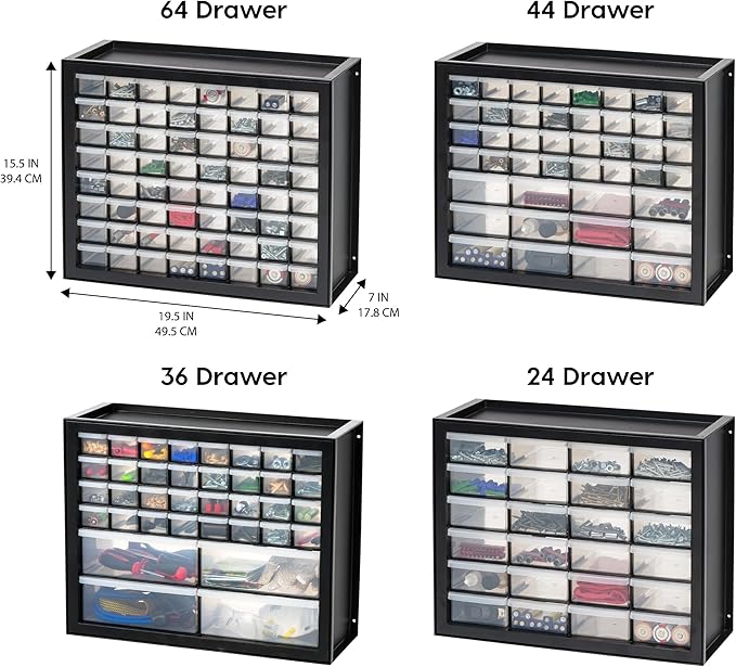 IRIS USA Small Parts Storage Cabinet, Made in USA, 36-Drawer Organizer - Image 4