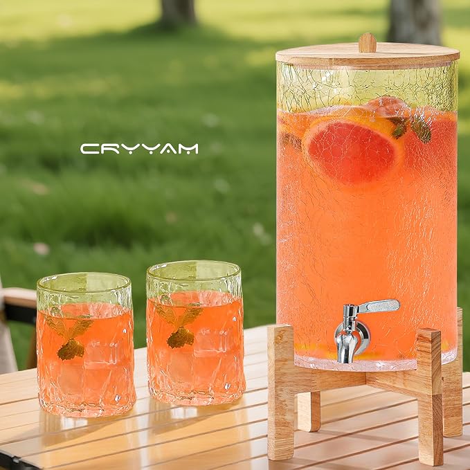 2 Gallon Glass Drink Dispenser - Image 6