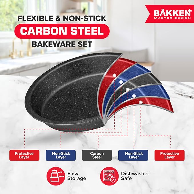 BAKKEN 10-Piece Kitchen Baking Pan Set - Image 3