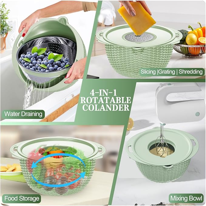 4-1 Colander with Fruit Bowl Set - Image 4