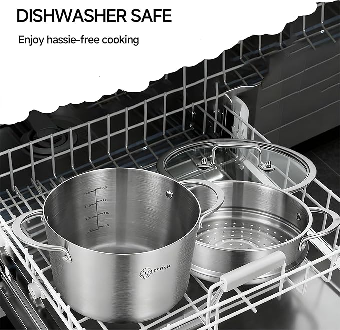 LOLYKITCH 5 Quart Stainless Steel Steamer Pot - Image 5