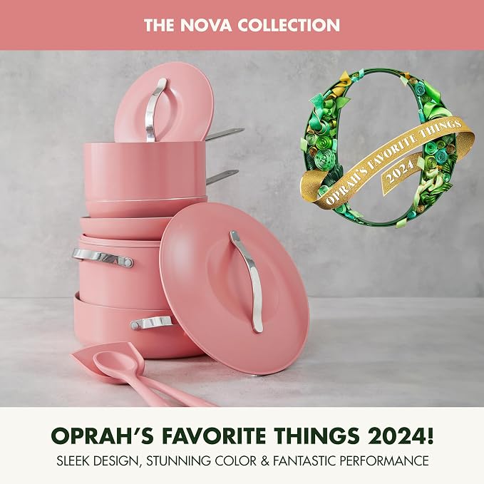 GreenPan Nova 10-Piece Cookware Pots & Pans Set, Oprah’s Favorite Things 2024 - Image 2