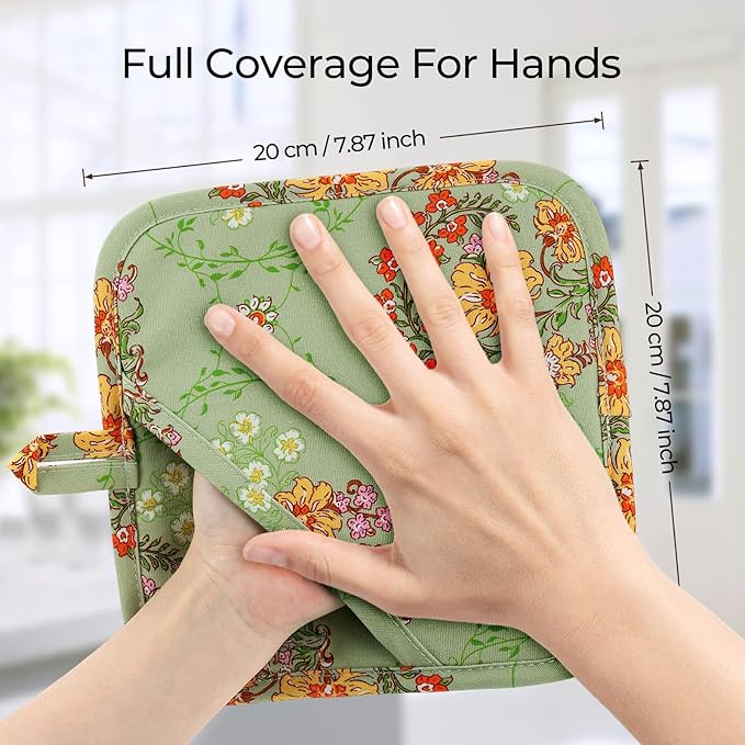 BONTHEE Pot Holders for Kitchen Heat Resistant Hot Pads for Countertops Oven - Image 6