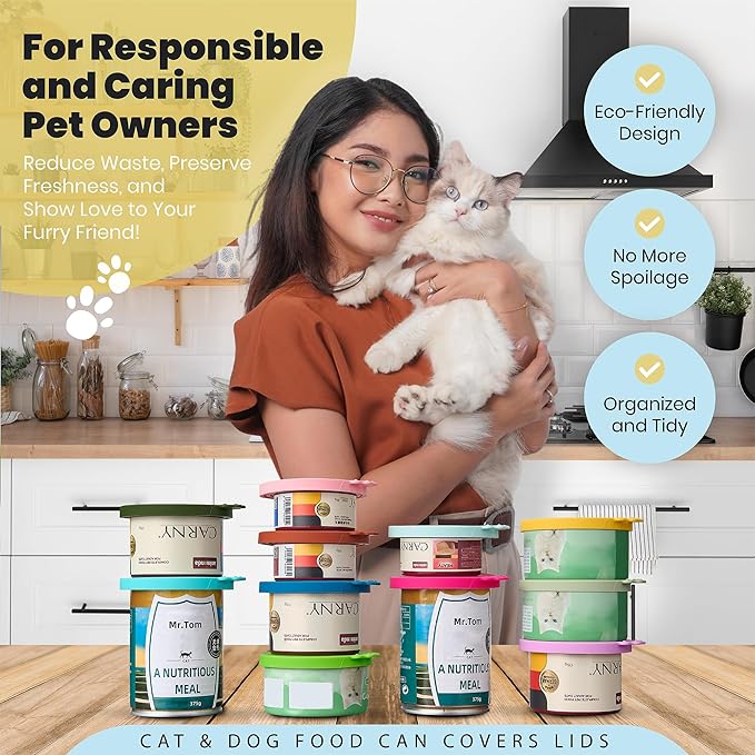 4 Pack Universal Pet Food Can Covers Lids - Image 6