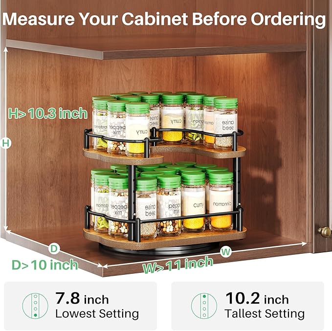 Spice Rack Organization for Cabinet - Image 2