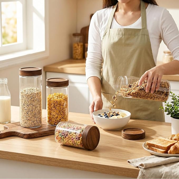 CONNOO 2-Pack 50oz Glass Storage Containers - Image 8