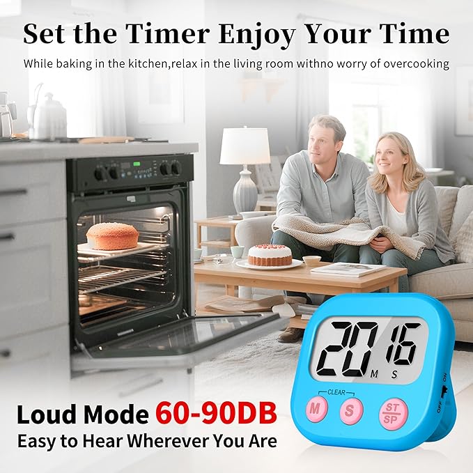 ZILLEEN Classroom Timers for Kids Classroom Magnetic Digital Kitchen Timers for - Image 3